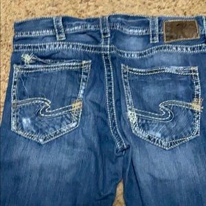 Mens Silver Jeans Zac style